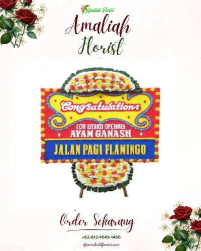 Bunga Papan Congratulation di Pancalang